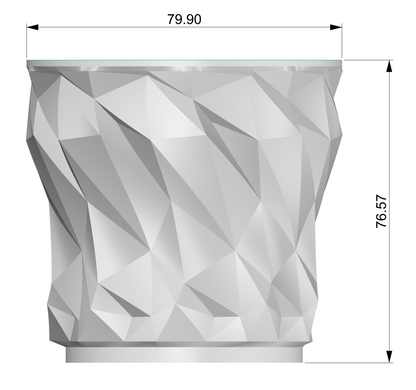 10th Anniversary | Crush Ice Rock Glass